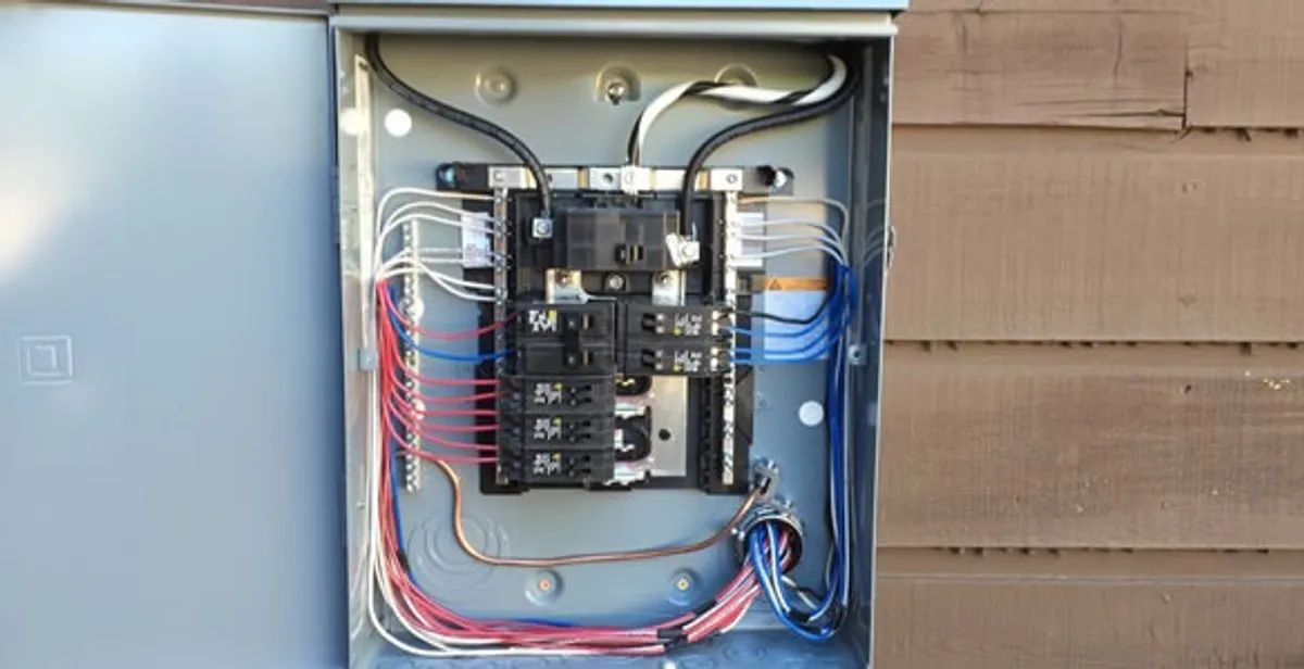 electrical panel upgrade service featuring newly installed electrical panel wired by licensed electricians in Waltham, MA