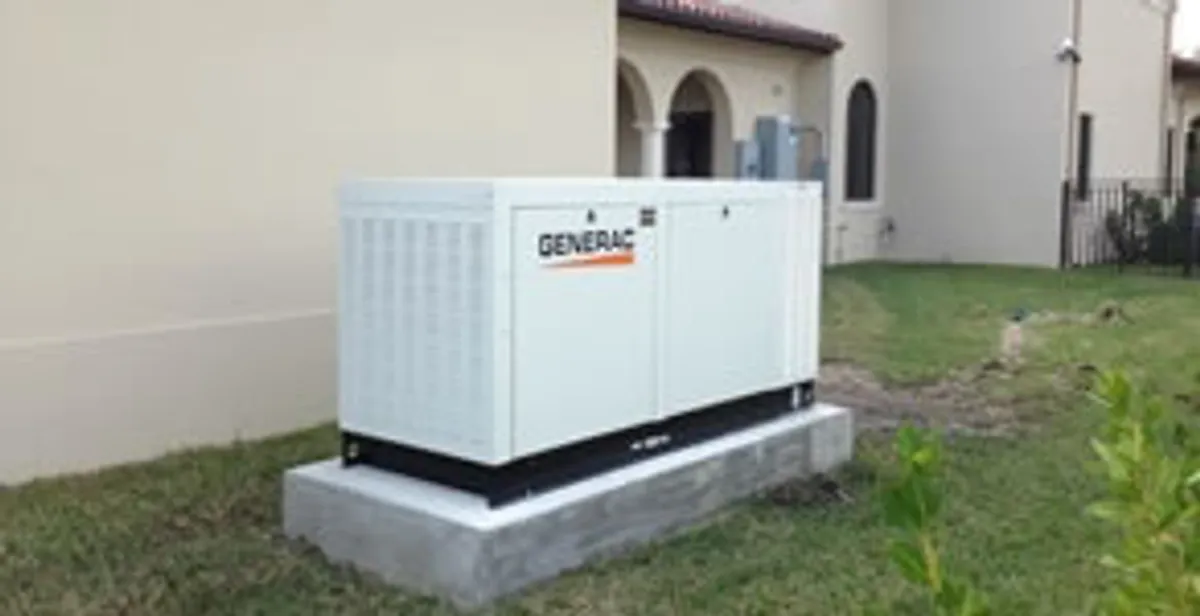 generator installation service showing standby generator professionally installed for residential power backup in Waltham, MA