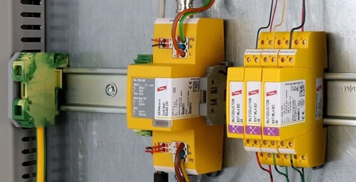 lightning surge protection system with surge suppressors installed by electrical service professionals in Waltham, MA