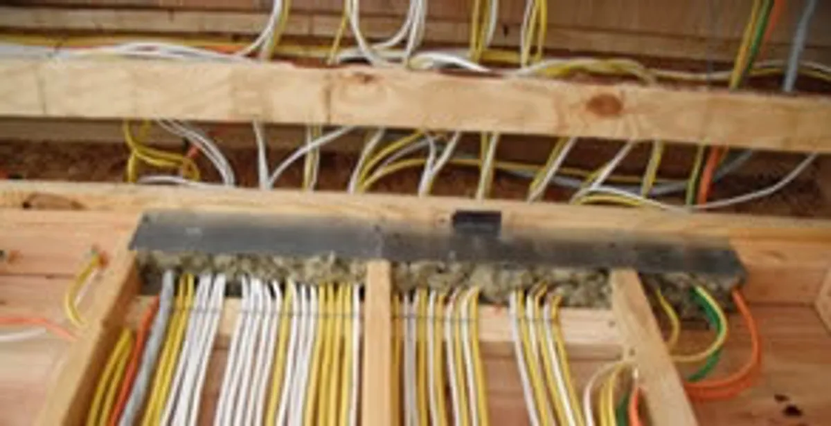 new construction wiring services with organized electrical rough-in performed by licensed electricians in Waltham, MA