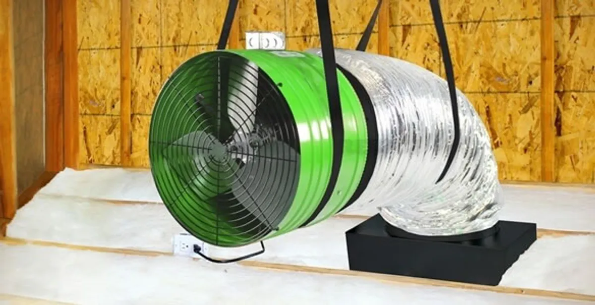 whole house fan installation services with professionally mounted ventilation fan system in Waltham, MA